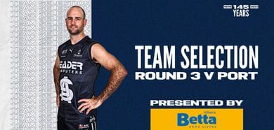 BETTA Teams Selection: Round 3 vs Port Adelaide